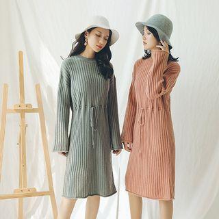 Drawstring Sweater Dress