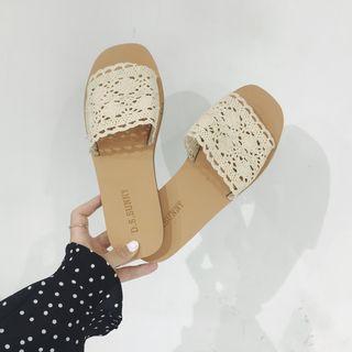 Corset Slide Sandals