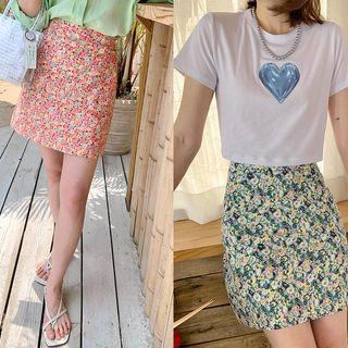 Ditsy Flower Miniskirt