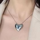 Heart Pendant Necklace Necklace - Heart - Silver - One Size