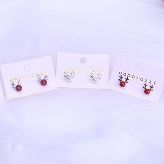 Deer Horn Stud Earring