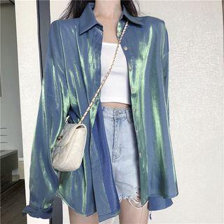 Long-sleeve Glitter Cardigan