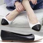 Pointy-toe Two-tone Flats
