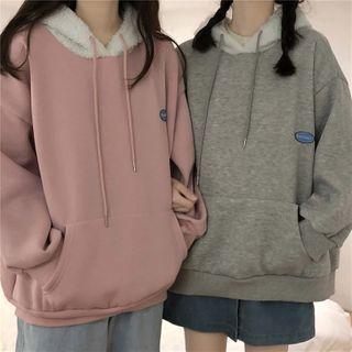 Long-sleeve Fleece Panel Hoodie