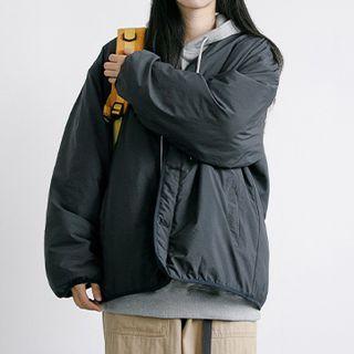 Inset Scarf Padding Cargo Jacket