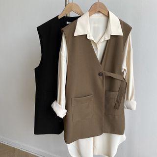 Buttoned Sweater Vest