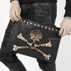 Studded Skull Clutch