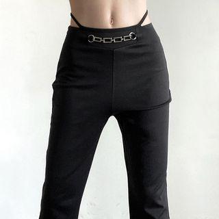 Chain Boot-cut Pants