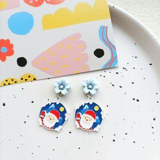Santa Claus Drop Earring / Clip-on Earring