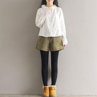 Mesh Collar Blouse