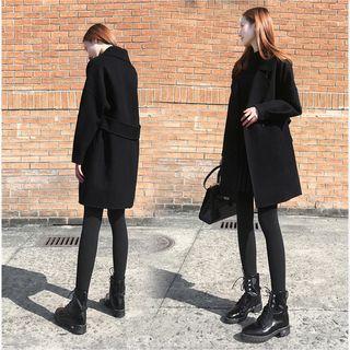 Notch Lapel Slim-cut Coat