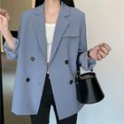 Double-breasted Blazer Blue - One Size