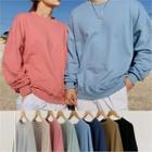 Round-neck Colored Loose-fit Pullover