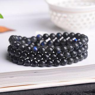 Faux Crystal Bead Layered Bracelet 3 Layers - As Shown In Figure - 6mm