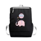 Elephant Print Nylon Backpack