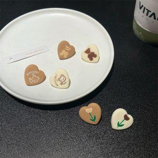 Bear / Flower Resin Earring