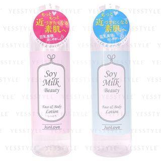 Jun Cosmetic - Junlove Soy Milk Beauty Face & Body Lotion 455ml - 2 Types