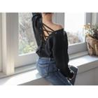 Cross Back Long-sleeve T-shirt