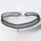 925 Sterling Silver Rhinestone Choker As Shown In Figure - One Size