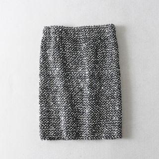 Sequined Pencil Skirt Silver - One Size