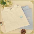 Long-sleeve Swan Embroidered Shirt
