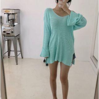 Long-sleeve Oversized Knit Pullover