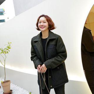 Quilting-panel Field Jacket