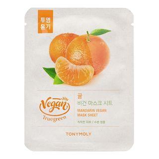 Tonymoly - Truegreen Vegan Mask Sheet - 5 Types Mandarin