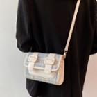 Plaid Flap Satchel
