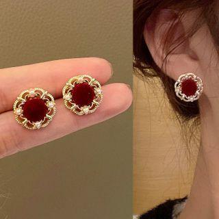 Retro Faux Pearl Alloy Earring