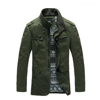 Stand-collar Zip Jacket