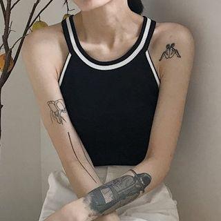 Colour Block Halter Top