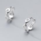 925 Sterling Silver Ring 1 Pair - Silver - One Size
