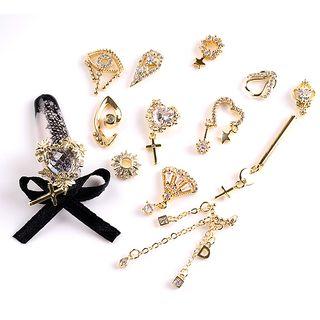 Rhinestone Fabric Bow Nail Art Decoration