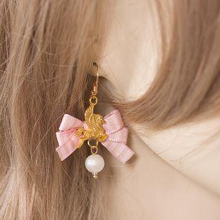 Bow-accent Pegasus Earrings