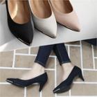 Metal-tip Pointy-toe Pumps (petite Size)