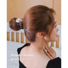 Faux-pearl Cluster Scrunchy Hair Tie