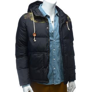 Camouflage Panel Hooded Padded Jacket