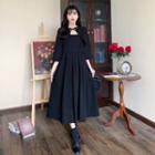 Set: 3/4-sleeve Shrug + Spaghetti Strap Dress