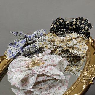 Floral Bow Hair Claw