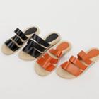 Triple-strap Slide Sandals