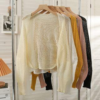 Open-knit Cape Top In 5 Colors