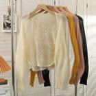 Open-knit Cape Top In 5 Colors