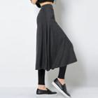 Inset Midi Flare Skirt Leggings