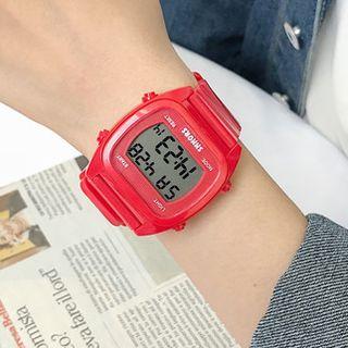 Set: Plain Digital Watch + Wristband