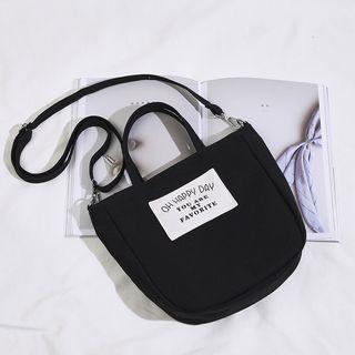 Canvas Appliqued Tote Bag