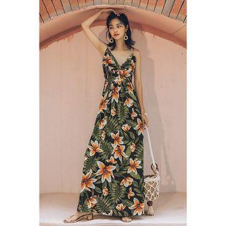 Flora V-neck Sleeveless Dress
