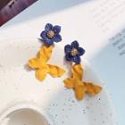 Alloy Flower & Butterfly Dangle Earring 1 Pair - Stud Earrings - One Size
