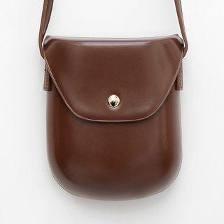 Hard-case Saddle Shoulder Bag