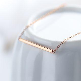 925 Sterling Silver Bar Bracelet 1 Pc - Rose Gold - One Size
